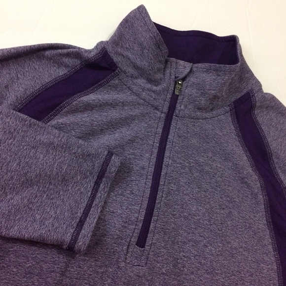 Champion 1/4 zip Long Sleeve Workout Top Ruffle - Picture 2 of 8
